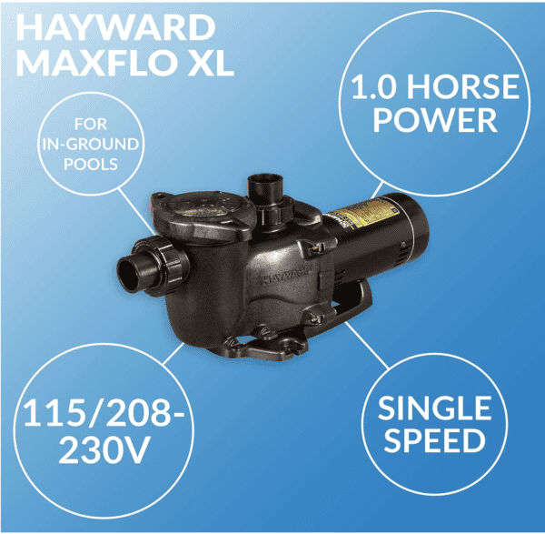 Hayward W3SP2307X10 MaxFlo XL Pool Pump, 1 HP - Hayward W3SP2307X10 MaxFlo XL Pool Pump, 1 HP - Hayward W3SP2307X10 MaxFlo.